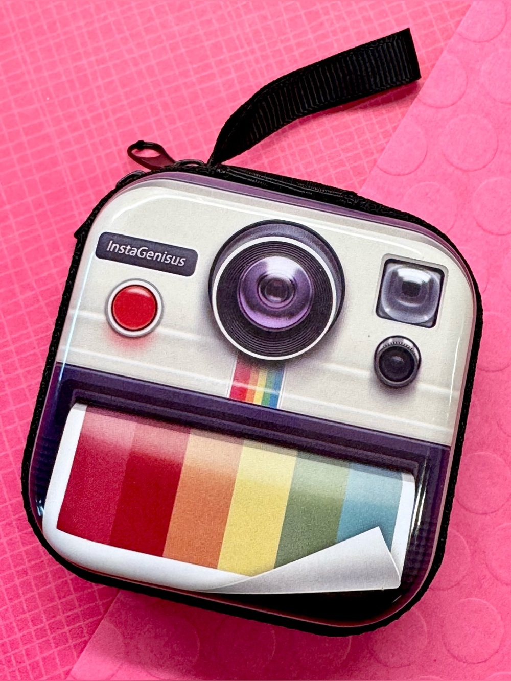New Retro 80s Style Instant Camera Theme AirPod, Earbuds, Coin Case Holder 2.75”
